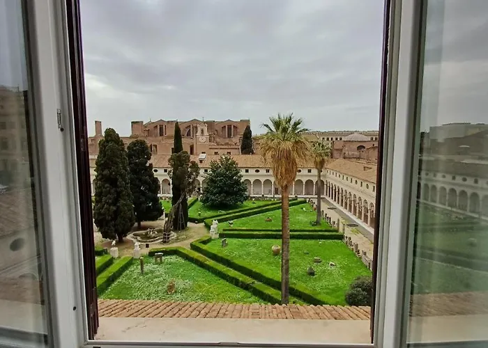 X2 Con Magnifica Vista Sul Chiostro Di Michelangelo E Le Terme Di Diocleziano Gasthof