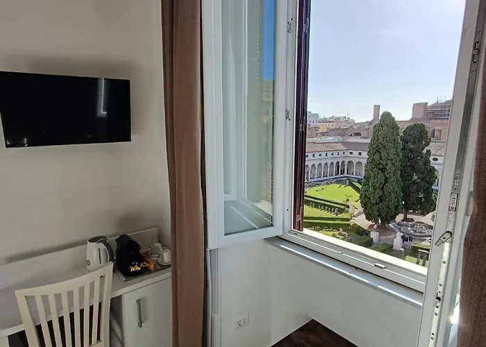 Gasthof X2 Con Magnifica Vista Sul Chiostro Di Michelangelo E Le Terme Di Diocleziano